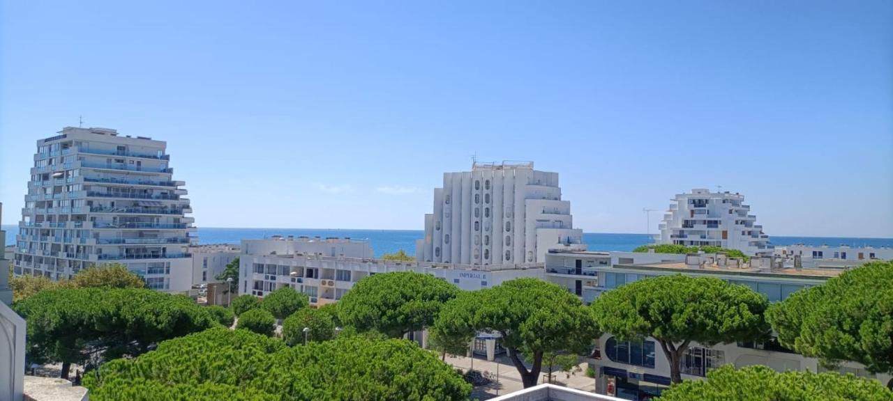Le Sémaphore - studio climatisé, grande terrasse vue mer - parking, wifi La Grande-Motte Exterior foto
