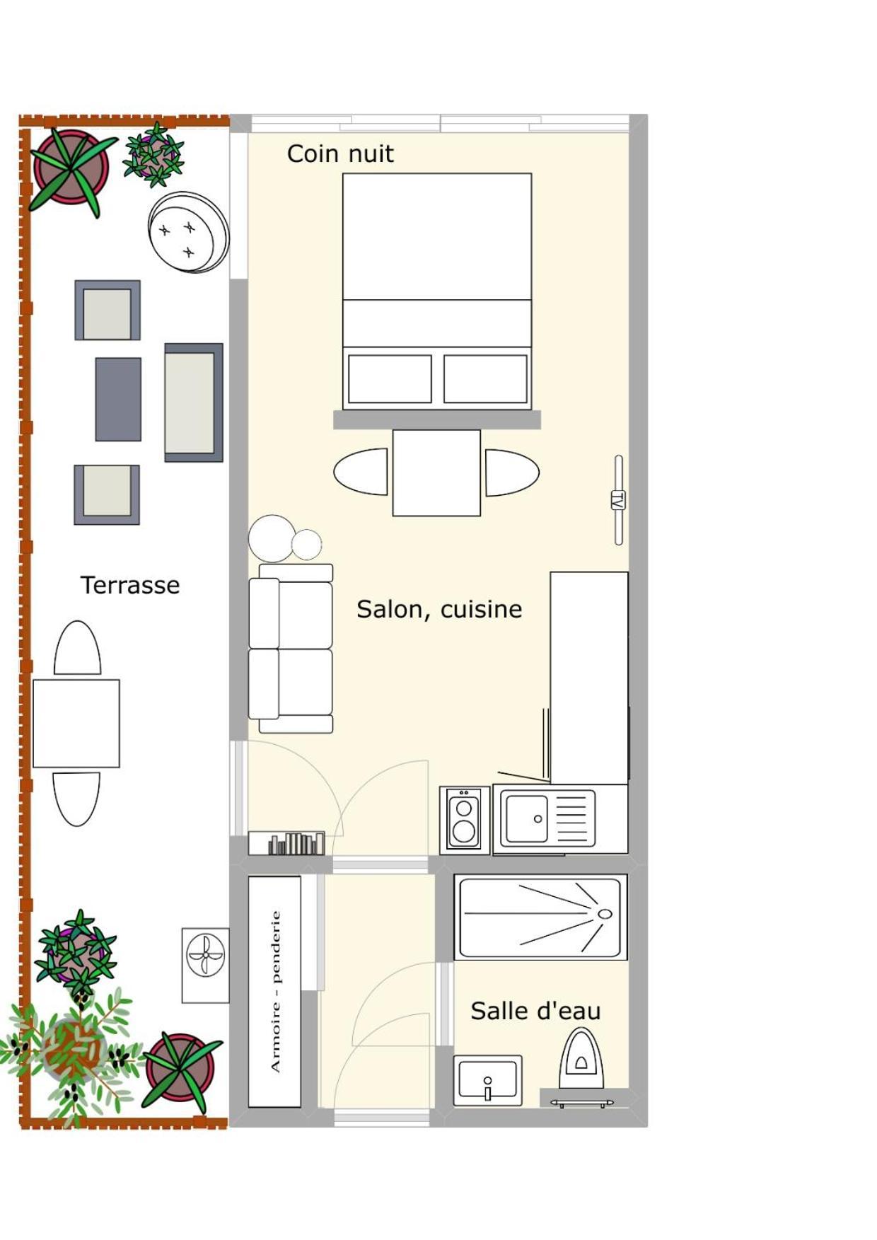 Le Sémaphore - studio climatisé, grande terrasse vue mer - parking, wifi La Grande-Motte Exterior foto